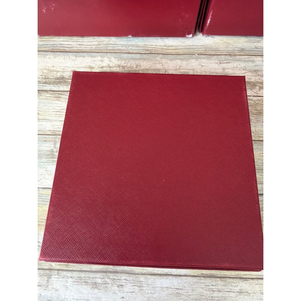 Set of 3 Cartier Red Presentation Jewelry Boxes Gold Logo - Empty - Picture 11 of 16